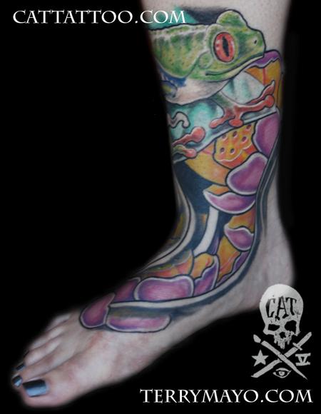 Tattoos - tree frog 03 - 62480
